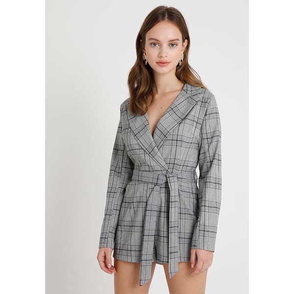 Missguided Petite CHECKED BELTED Kombinezon grey M0V21T00N