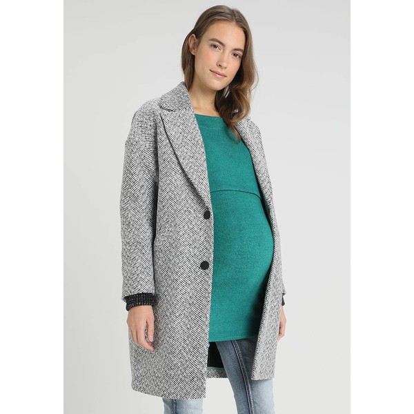 Topshop Maternity OLIVE HERRINGBONE Płaszcz wełniany /Płaszcz klasyczny monochrome T0I29M002