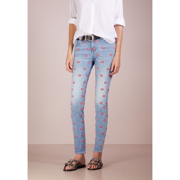 Zoe Karssen YOU DO ALL OVER PATTI Jeansy Skinny Fit mid wash blue ZK121N00D