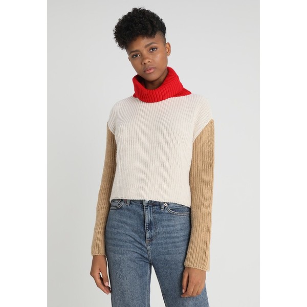 TWINTIP Sweter red/beige TW421I011