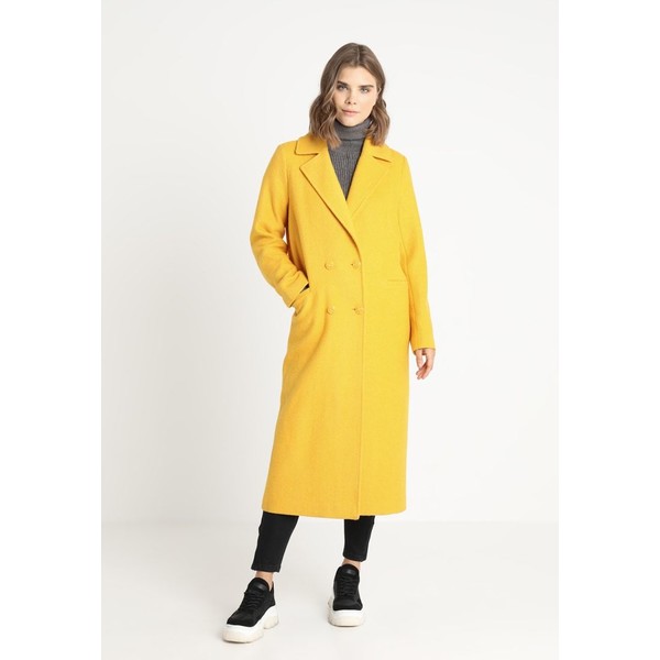 NA-KD DOUBLE BREASTED COAT Płaszcz wełniany /Płaszcz klasyczny yellow NAA21U00H