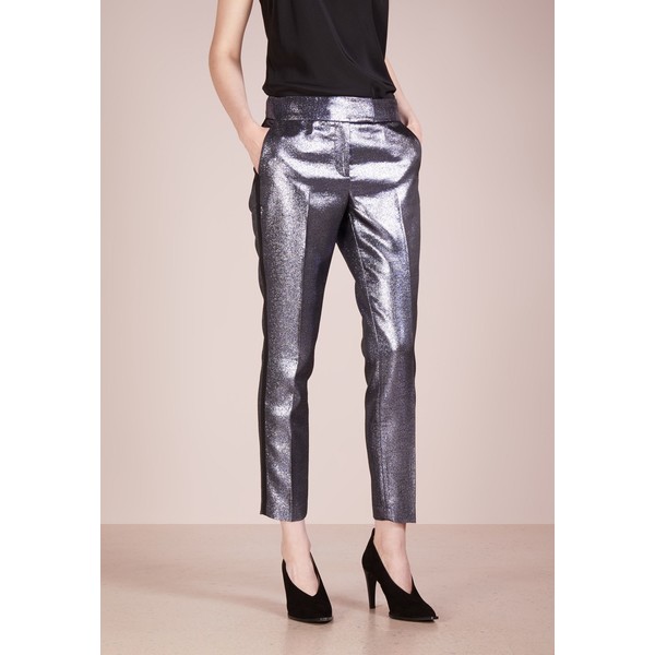 Rachel Zoe DANI Spodnie materiałowe black/silver/ blue RZ121A004