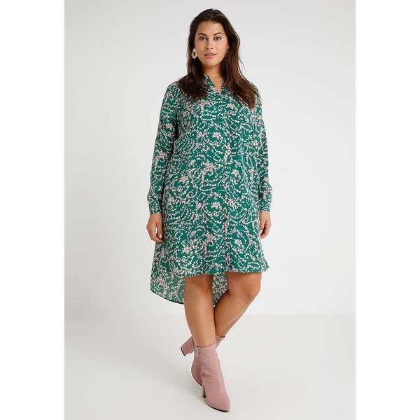 Glamorous Curve EXCLUSIVE DRESS Sukienka koszulowa green/pink GLA21C04V