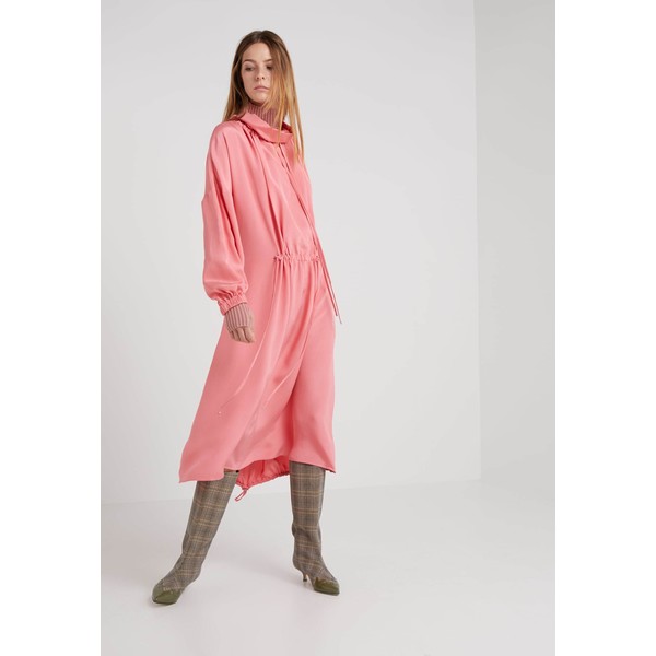 Tibi DRAWSTRING DRESS Długa sukienka pink TI821C041