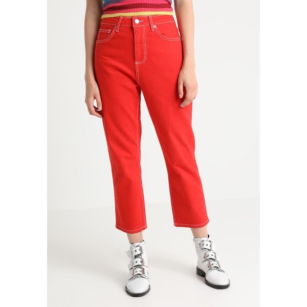 Topshop Petite Jeansy Relaxed Fit red TQ021N00M