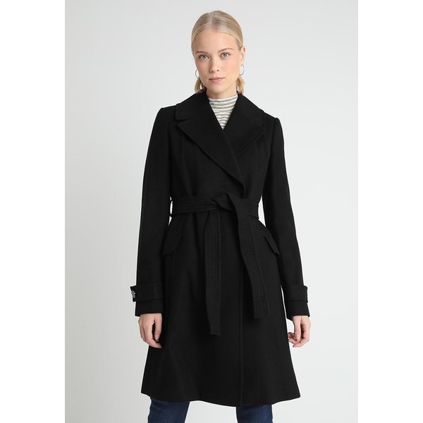 Dorothy Perkins Tall BELTED Płaszcz wełniany /Płaszcz klasyczny black DOA21U00C