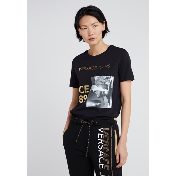 Versace Jeans T-shirt z nadrukiem nero 1VJ21D03Q