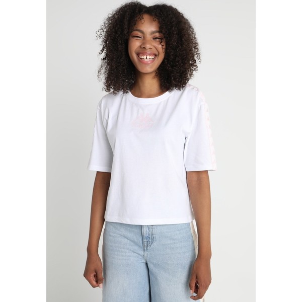 Kappa TEET T-shirt z nadrukiem white 10K21D005