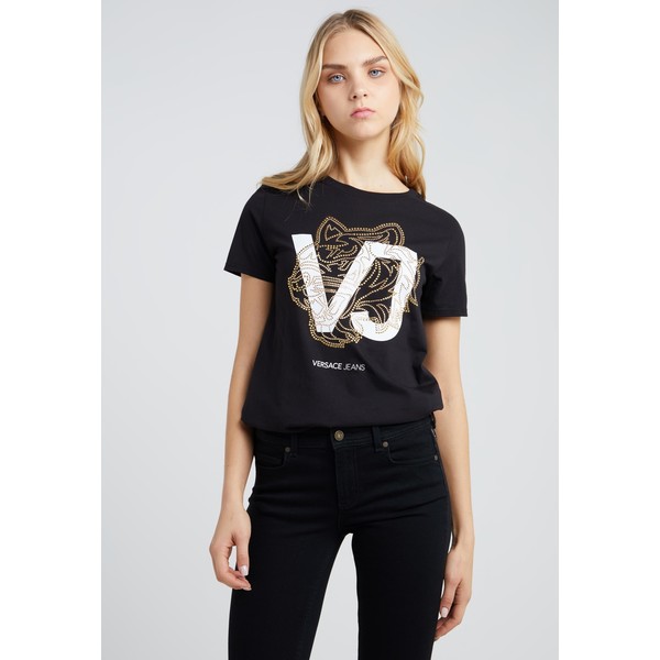 Versace Jeans T-shirt z nadrukiem nero 1VJ21D03L