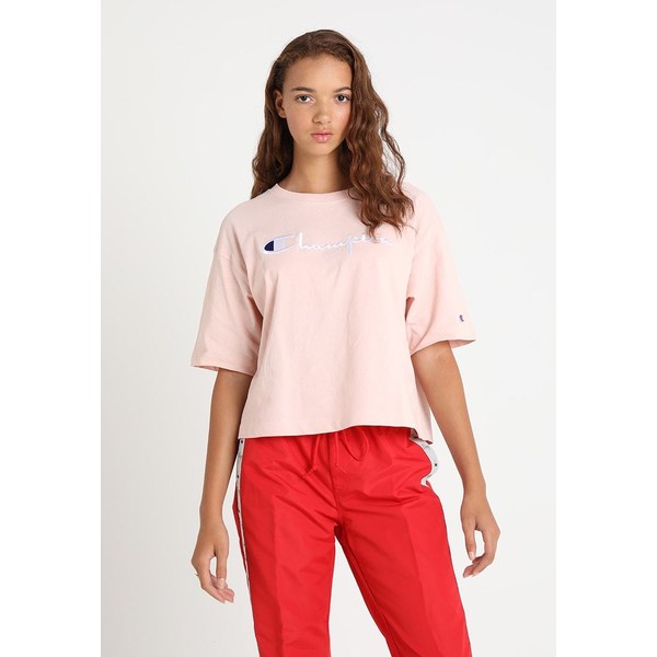 Champion Reverse Weave MAXI T-shirt z nadrukiem pink C0T21D00O