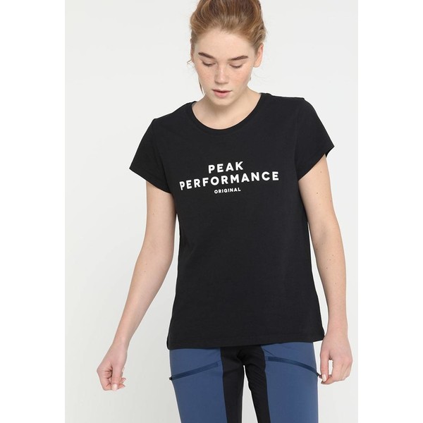 Peak Performance TEE T-shirt z nadrukiem black PE441D00A