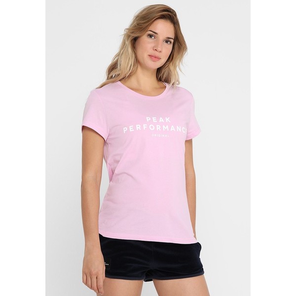 Peak Performance TEE T-shirt z nadrukiem summer pink PE441D00A