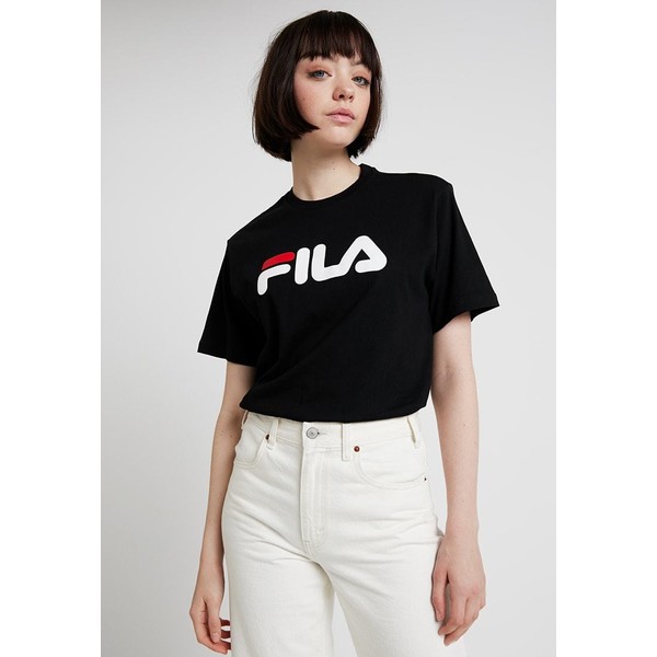 Fila PURE SHORT SLEEVE T-shirt z nadrukiem black 1FI21D00O