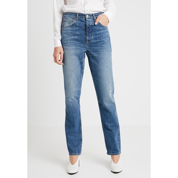 Topshop Tall EDITOR Jeansy Straight Leg blue TOA21N00Z