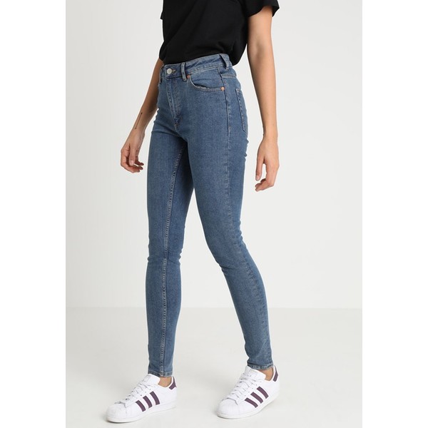 Cheap Monday HIGH SKIN Jeansy Skinny Fit blue norm CH621N049