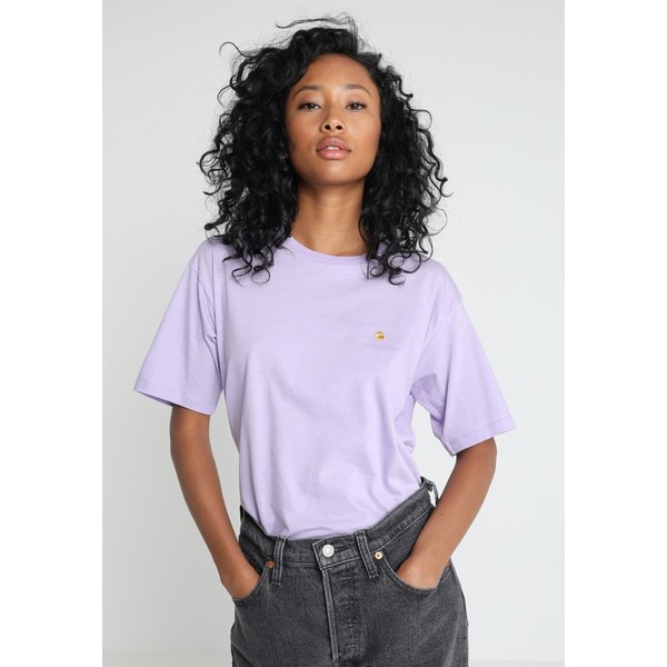 Carhartt WIP CHASE T-shirt basic soft lavender/gold C1421D01N