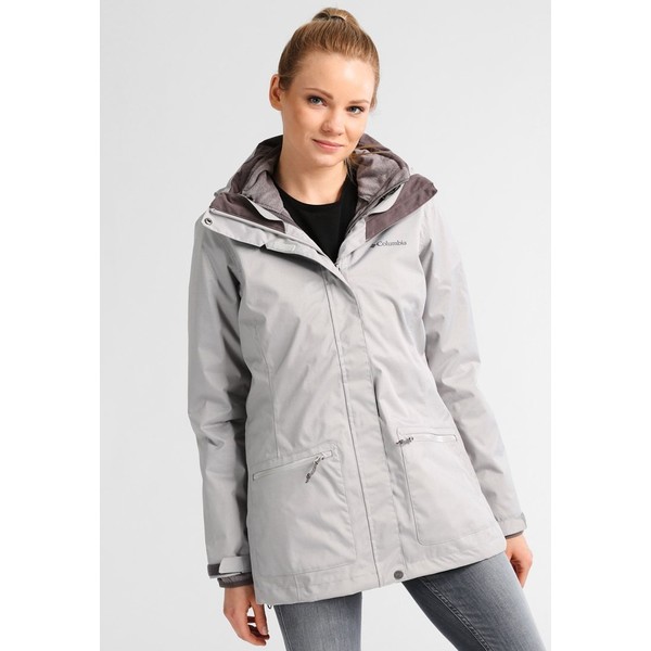 Columbia OUT IN THE COLD INTERCHANGE JACKET 2-IN-1 Kurtka hardshell flint grey C2341F01W