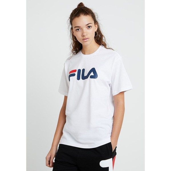 Fila PURE SHORT SLEEVE T-shirt z nadrukiem bright white 1FI21D00O