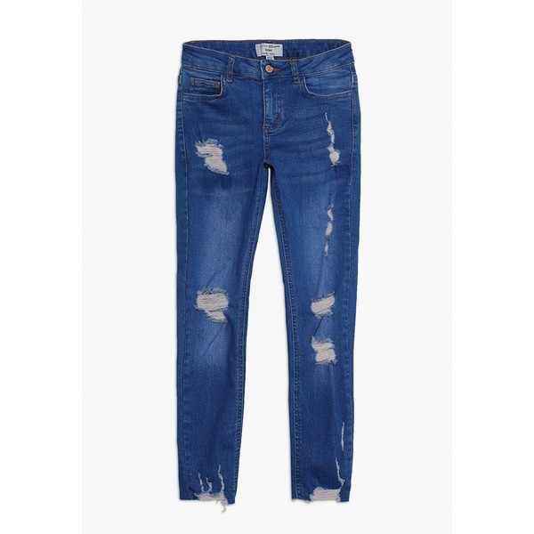 New Look 915 Generation MEGAN RIPPED Jeansy Skinny Fit blue NL623A02W