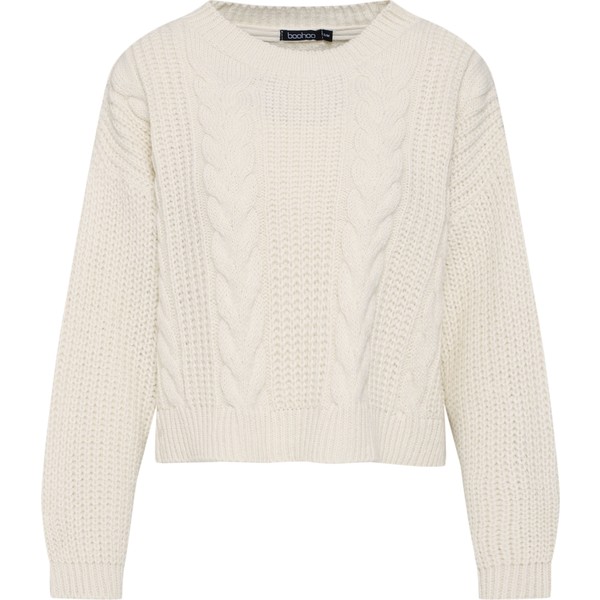 Boohoo Sweter 'Cable Knit Jumper' BOH0406001000005