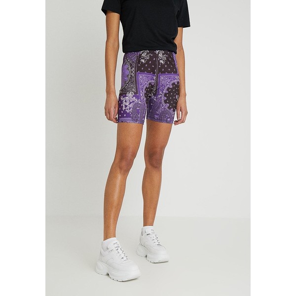 Jaded London EXCLUSIVE PRINTED CYCLING Szorty purple JL021S009