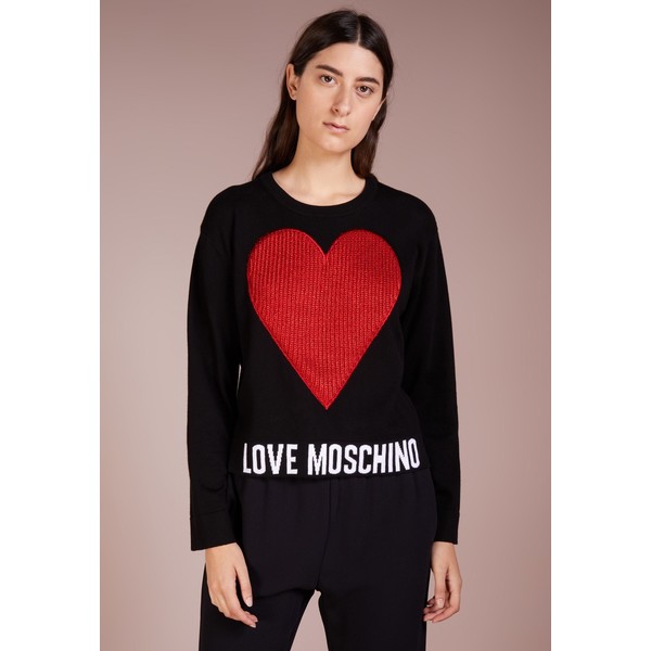 Love Moschino Sweter black LO921I021