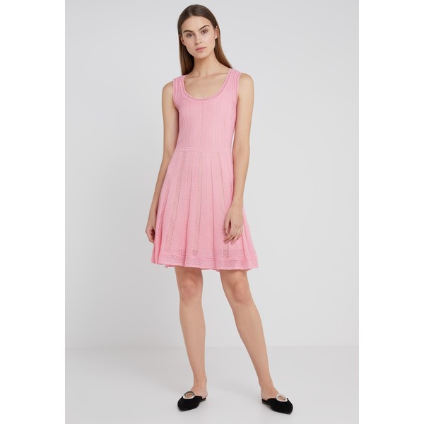M Missoni ROUND NECK DRESS Sukienka dzianinowa candy pink MM321C04X