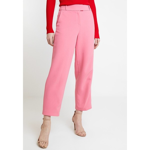 Esprit Collection CROPPED STRAIGHT Spodnie materiałowe pink ES421A08T