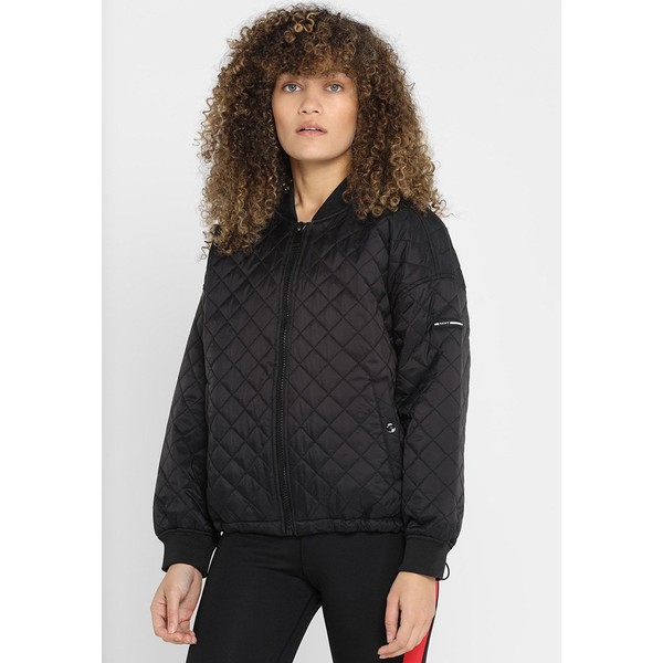 DKNY OVERSIZED QUILTED BOMBER Kurtka Outdoor black DK141F001