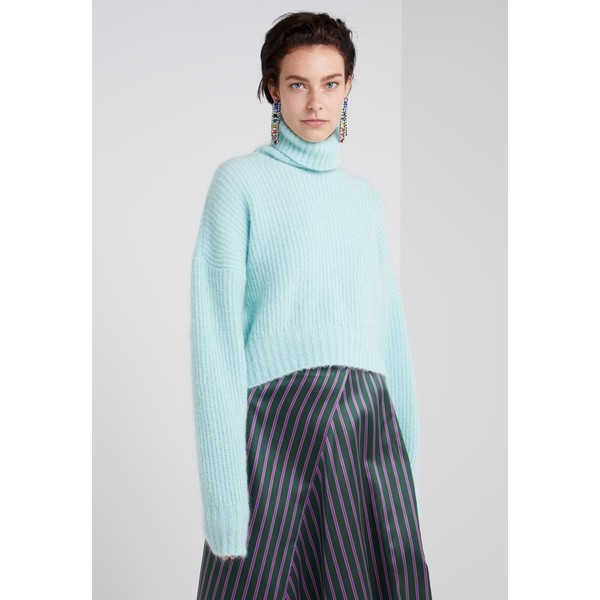 Each x Other FLUFFY CABLE TURTLENECK Sweter mint EA021I007