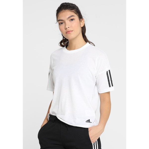adidas Performance T-shirt z nadrukiem white/black AD541D0XB