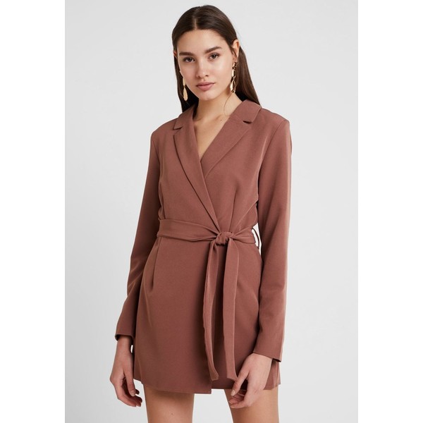Nly by Nelly WRAP PLAYSUIT Kombinezon brown NEG21T000