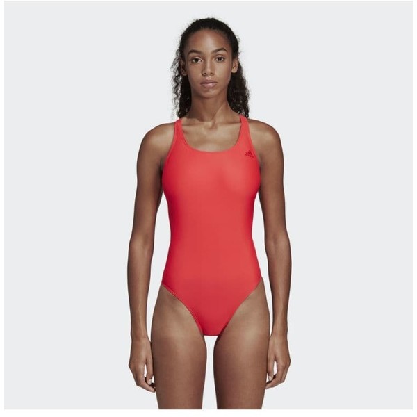 adidas Performance ATHLY V SOLID SWIMSUIT Kostium kąpielowy red AD581G02I