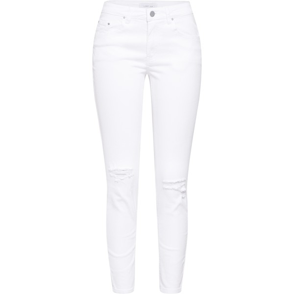 Lost Ink Jeansy 'MID RISE SKINNY WHITE RIP' INK0167001000001