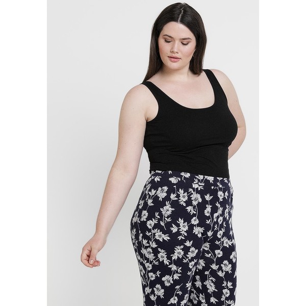 New Look Curves NEW LONGLINE 2 PACK Top black/white N3221D0DX