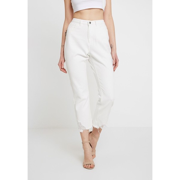 Missguided WRATH Jeansy Relaxed Fit white M0Q21N067