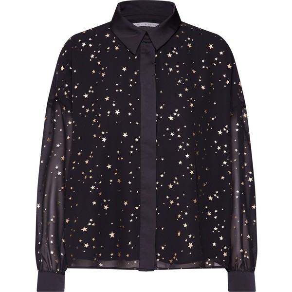 mint&berry Bluzka 'LS shirt blouse with gold star foil print' MAB0106001000001