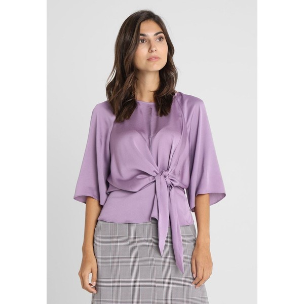 Vince Camuto BELL SLEEVE TIE FRONT BLOUSE Bluzka silver violet VC221E02D