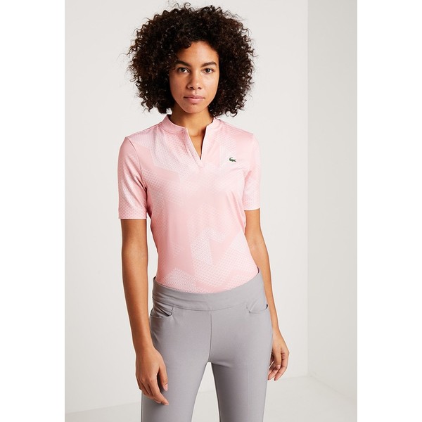 Lacoste Sport GOLF GRAPHIC T-shirt z nadrukiem bagatelle pink/white L0641D00Z