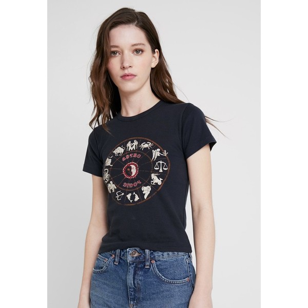 BDG Urban Outfitters ASTROLOGICAL BABY TEE T-shirt z nadrukiem navy QX721D00M