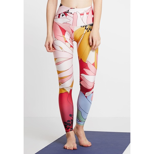 Onzie HIGH RISE GRAPHIC Legginsy multi-coloured/red ON241E002