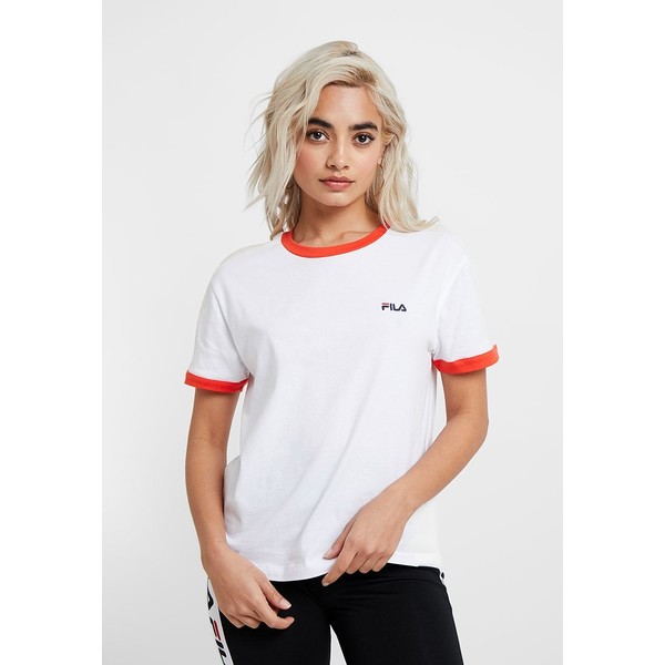 Fila Petite NOREEN TEE T-shirt z nadrukiem bright white FID21D00N
