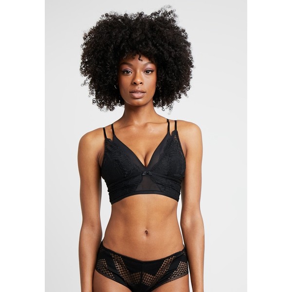 AMOSTYLE BUTTERFLY LAYERED BRALETTE Biustonosz bustier black combination AMH81A00O
