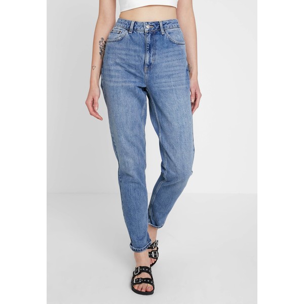 Topshop MOM Jeansy Relaxed Fit blue denim TP721N0CI