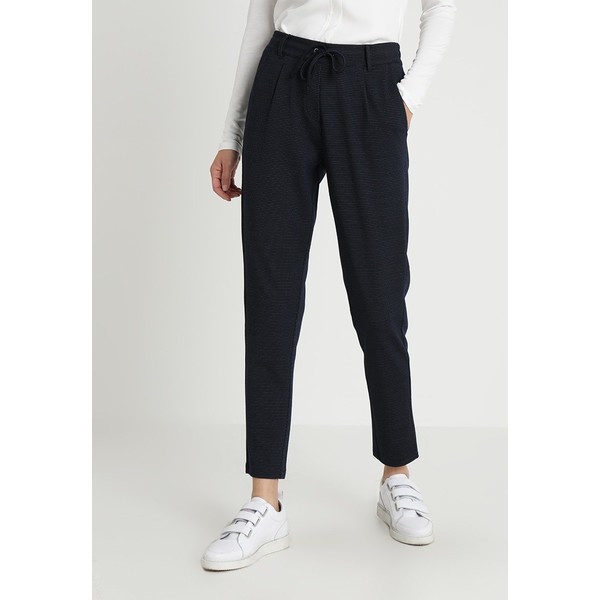 TOM TAILOR STRUCTURED LOOSE FIT PANTS Spodnie materiałowe sky captain blue TO221A08R