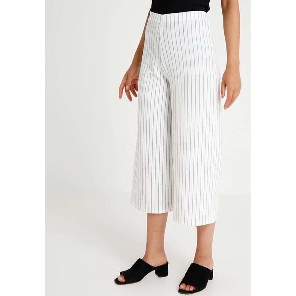 New Look Petite STRIPE CULOTTE TROUSERS Spodnie materiałowe white pattern NL721A01N