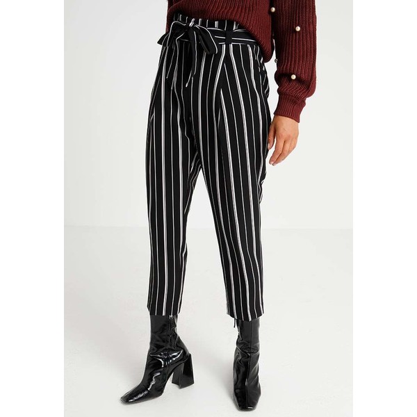 New Look Petite MILLAR STRIPE TROUSER Spodnie materiałowe black NL721A01X