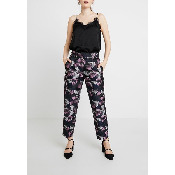 Selected Femme SLFPERRY CROPPED PANT Spodnie materiałowe black SE521A0E3