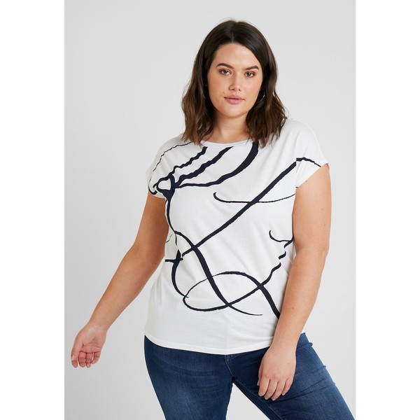 Lauren Ralph Lauren Woman GRIETA T-shirt z nadrukiem white L0S21D01K