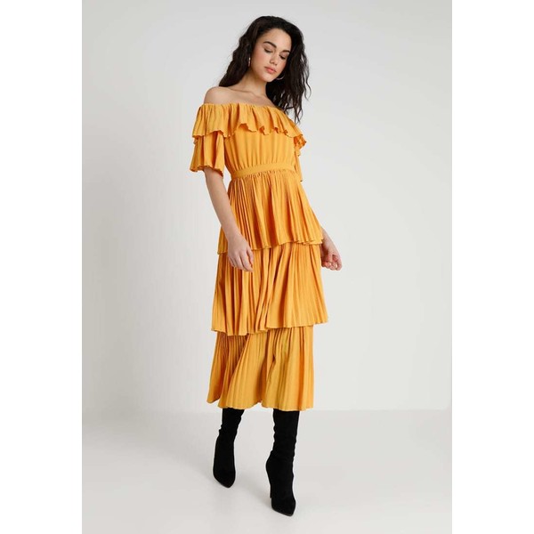 U Collection Długa sukienka yellow UC421C005